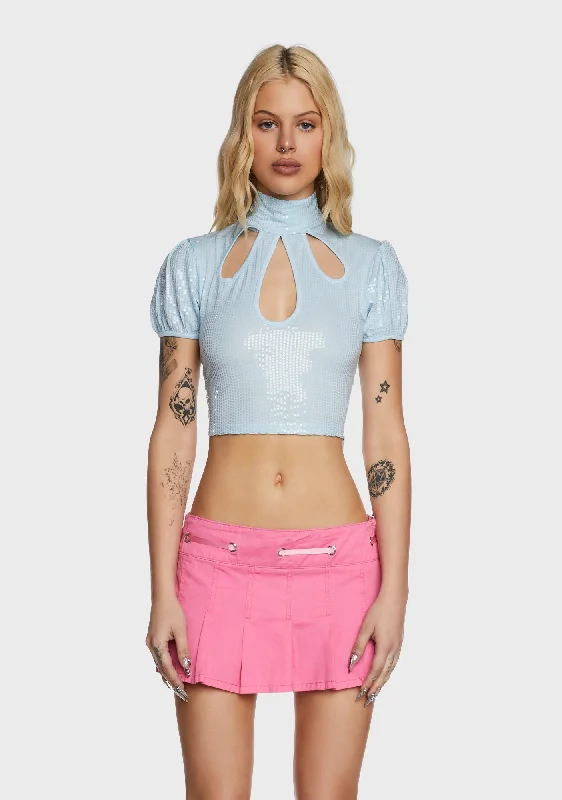 Luxe Layering Youthquake Sequin Crop Top