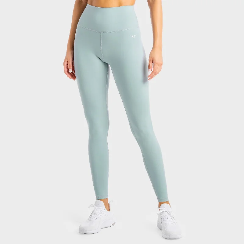 Dive Into Trendy Women's Fashion Core Agile Leggings - Dusty Blue