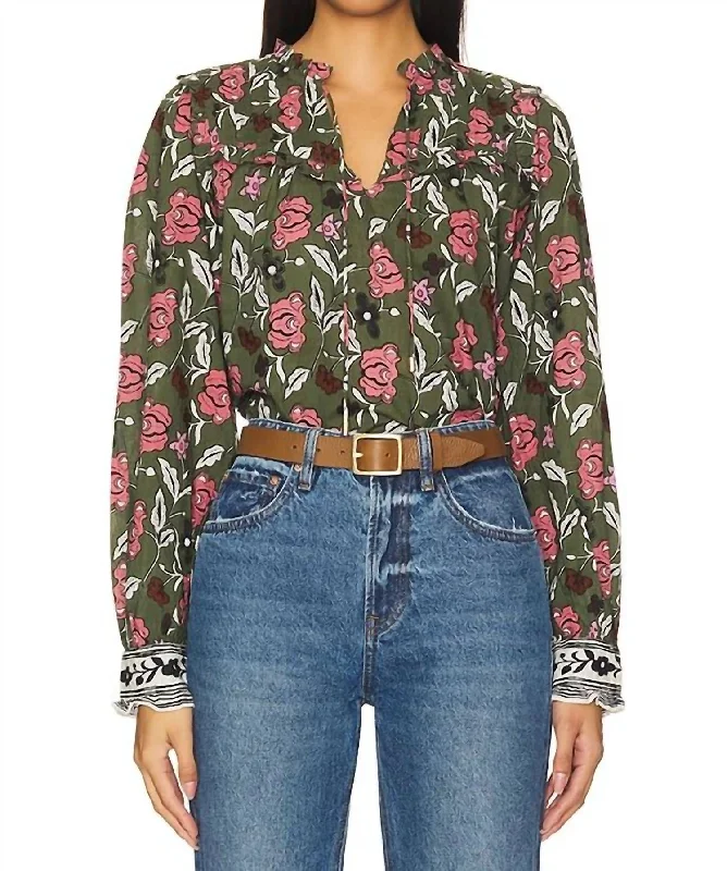 Redefining Women's Fashion Leni Blouse In Fiore