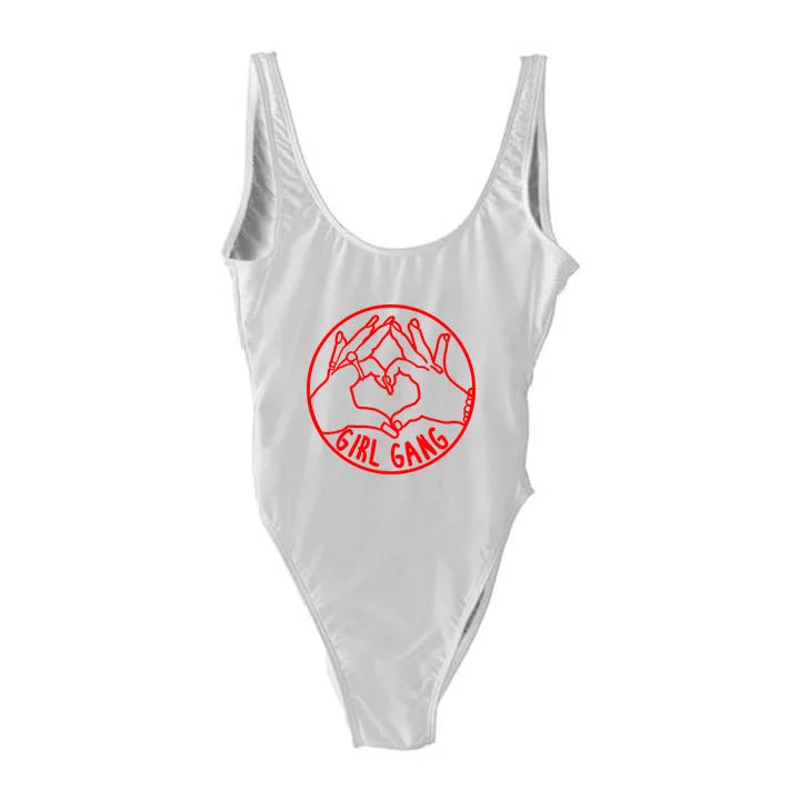 Crazy Price Slashing GIRL GANG PRINT [SWIMSUIT]