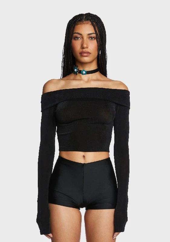 Unbeatable Prices With My Bestie Crop Top - Black