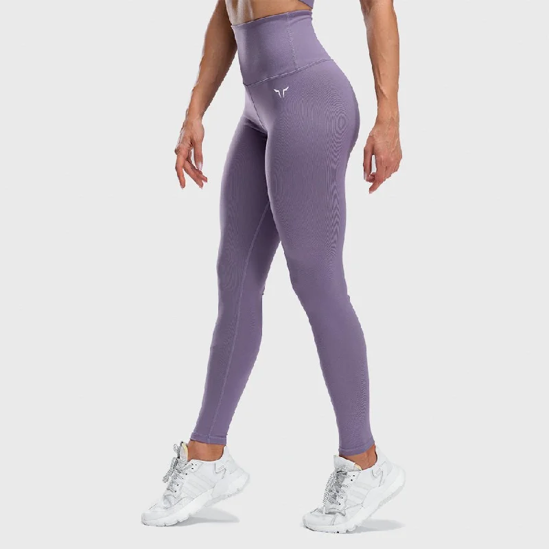 Trendy Street Style Attire Hera High-Waisted Leggings - Purple