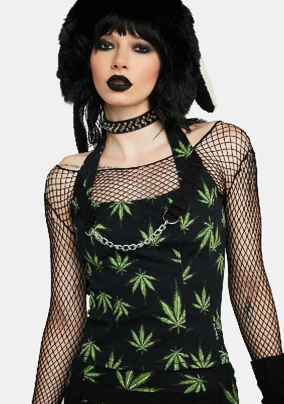 Shop Our Looks Grass Mary Chain Corset Top