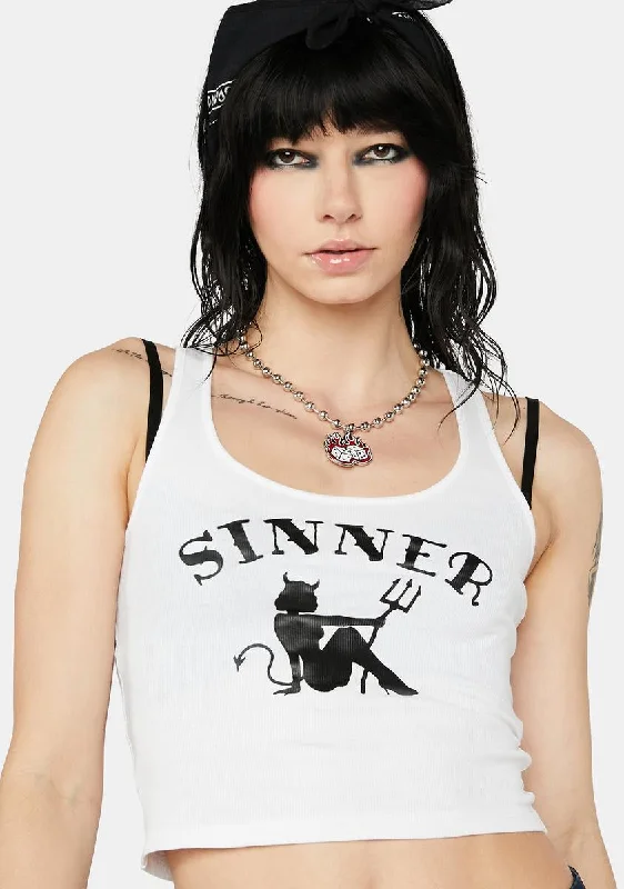 Seize Bargains A Sinner's Future Cropped Tank