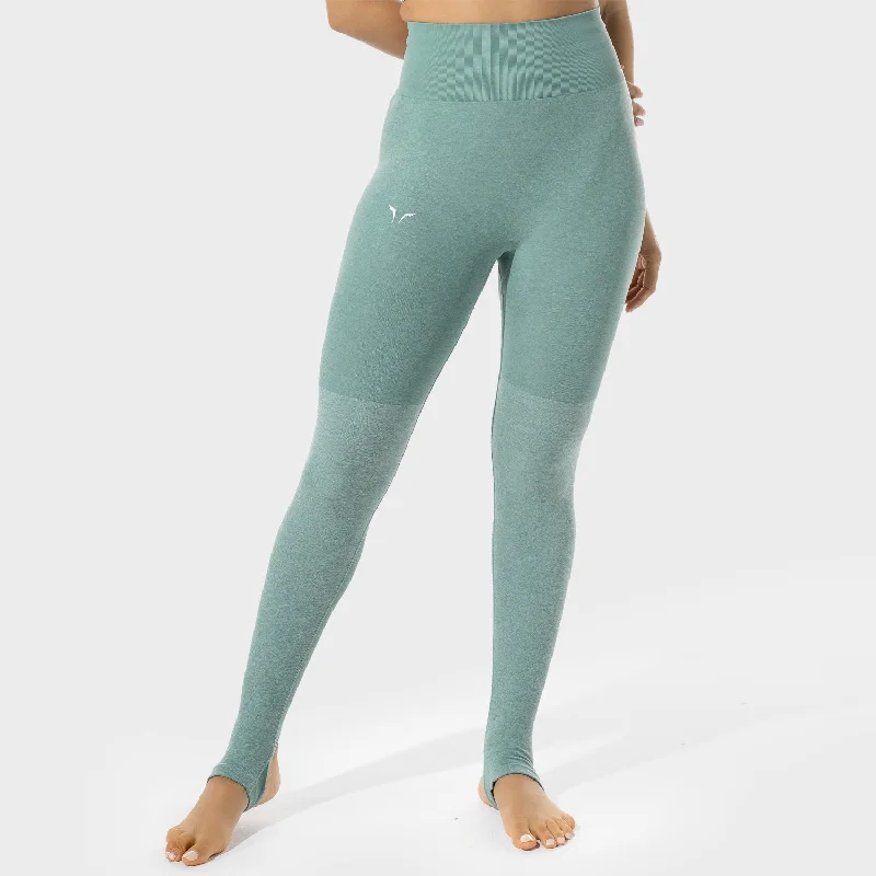 All Season Fashion Collection Women's Fitness - Seamless Leggings - Basil Marl