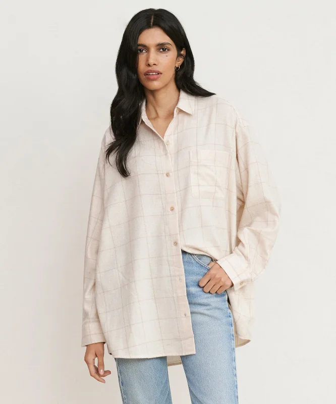 Parisian Effortless Chic Style Dakota Oversized Flannel