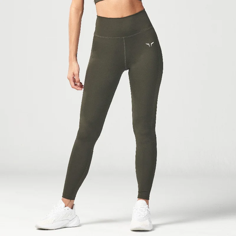 Limited Time Offers Essential High Waisted Leggings 27"  - Khaki