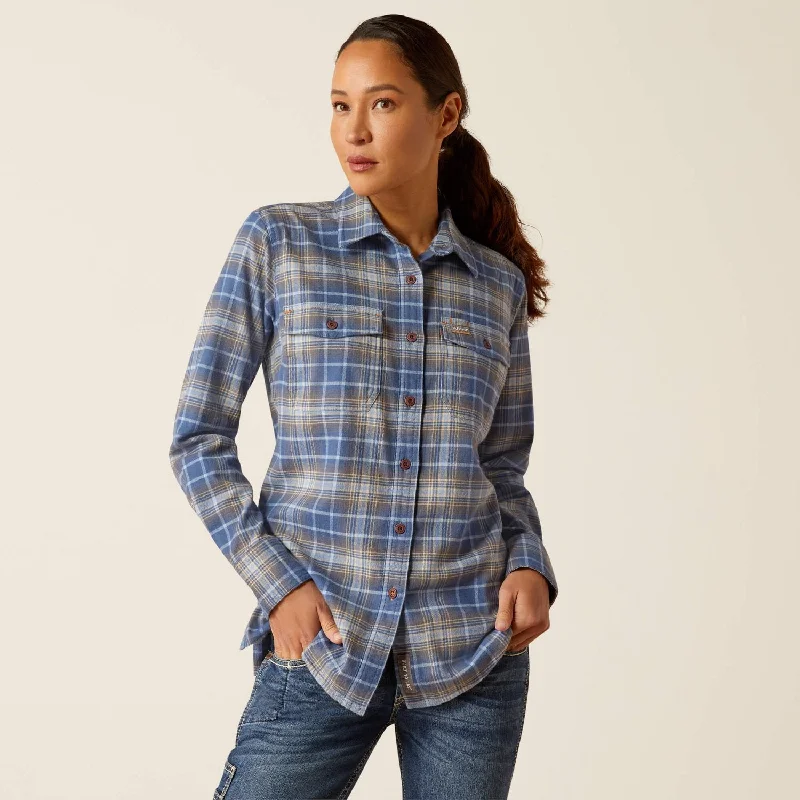 Casual Chic Ariat Women's Rebar Flannel Button-Down Work Shirt