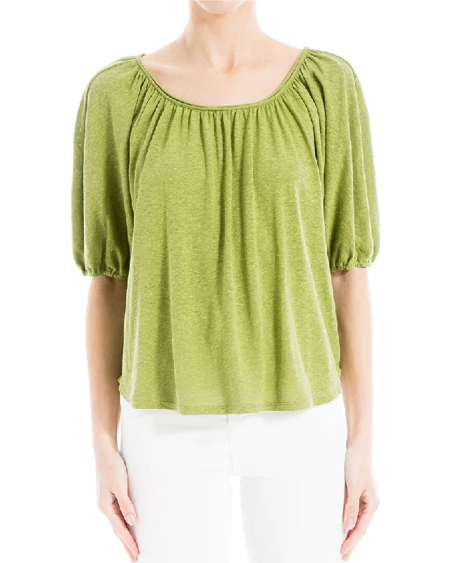 Fashion For Every Occasion Max Studio Short Bubble Sleeve Knit Top