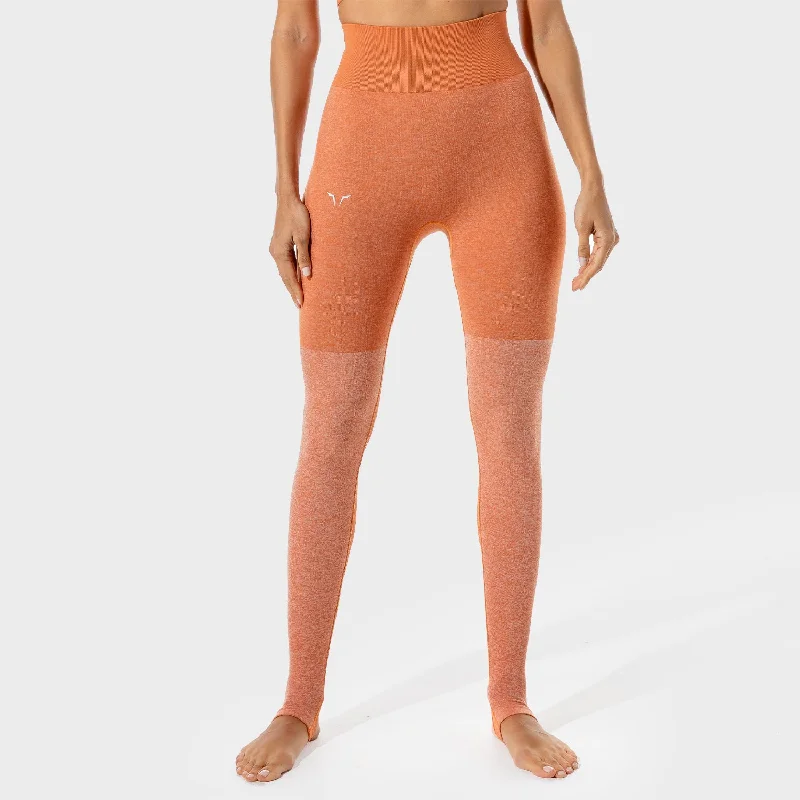 Trend Setting Threads Women's Fitness - Seamless Leggings - Copper Coin Marl