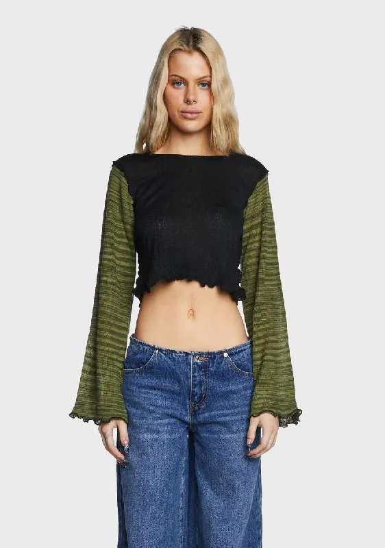 Seasonal Fashion Grunge Life Knit Top