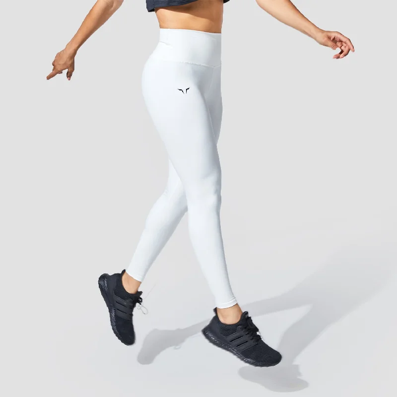 Stay Ahead In Style Graphic Wave Eyes Leggings - Star White