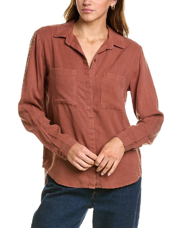 Early Access To Art Deco Styles Sale Bella Dahl Two Pocket Classic Button Down Shirt