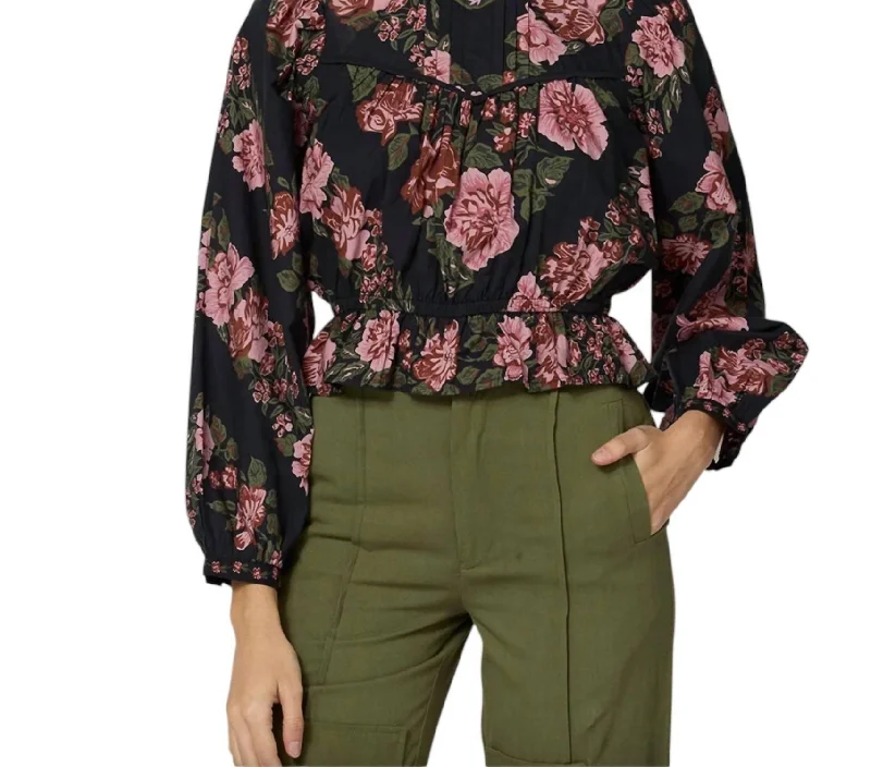 Ride The Style Wave Bernadette Blouse In Juliet