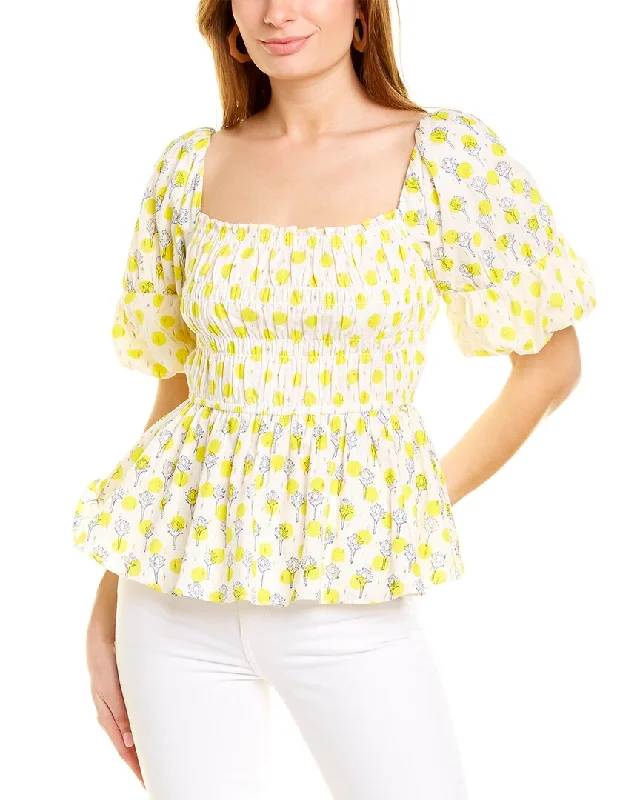 Must Haves Ash & Eden Rucha Puff Sleeve Blouse