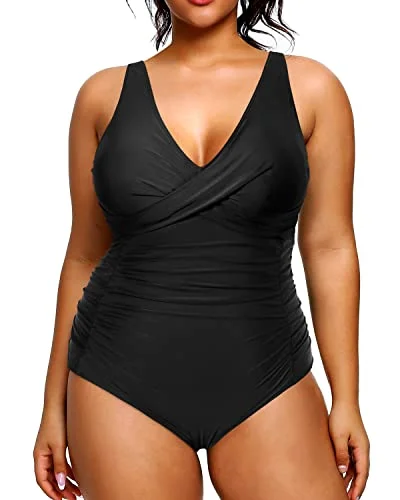 Stylish Savings Tummy Control Slimming One Piece Swimsuit for Plus Size Women Stylish Swimwear