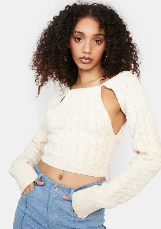 Last Chance Sale Best Choice Cable Knit Top