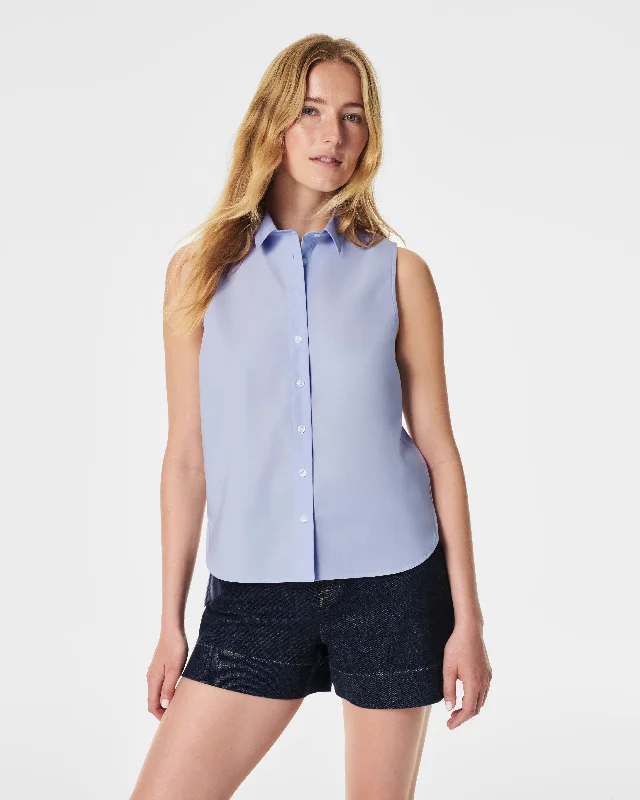 Father's Day Deals SPANX® Poplin Sleeveless Button-Down Shirt