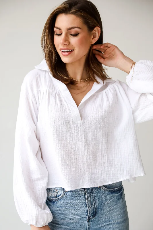 Insane Discount Onslaught FINAL SALE - Alanna Linen Blouse - DU DEAL