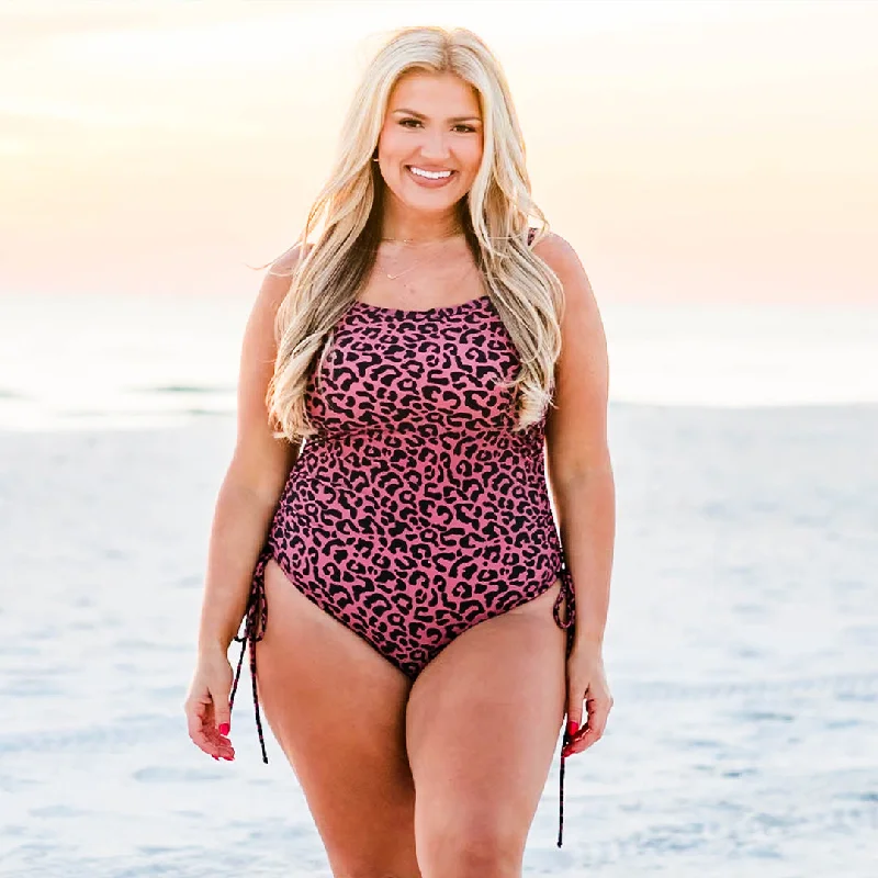 Brand Name Clothing Discount Extravaganza Salty But Sweet Swimsuit, Leopard