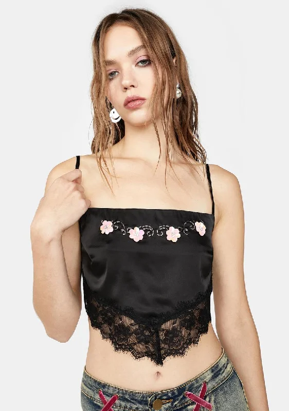 Buy More, Save More Mad Flirt Satin Crop Top