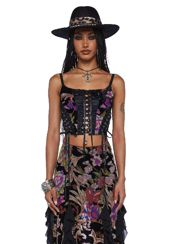 Seize Bargains Stumbled On Sublime Corset Top - Black