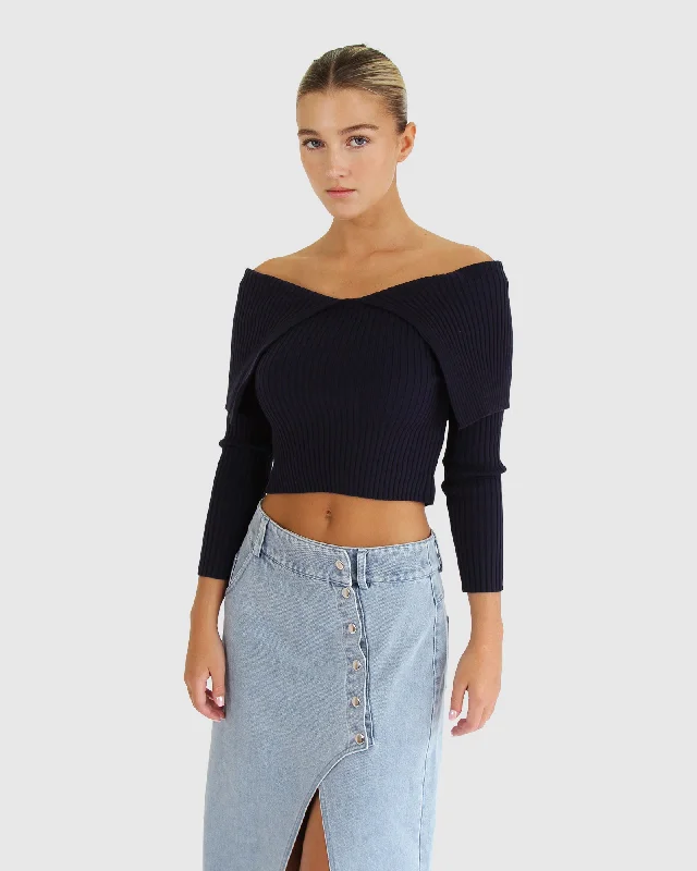 Get The Latest Trends More Than Words Collared Knit Top