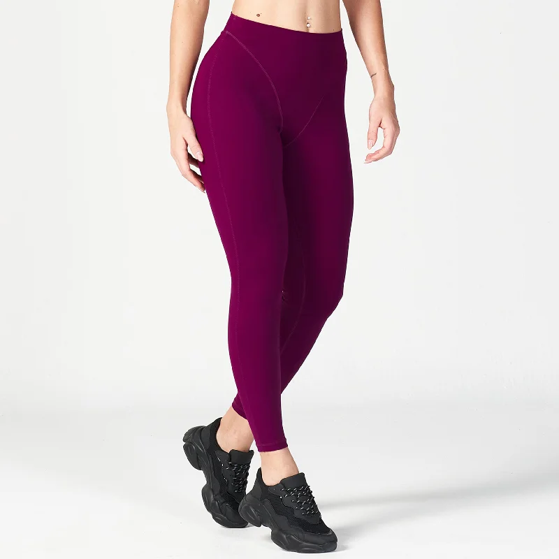 Trending Items Core V-Cropped Leggings - Dark Purple