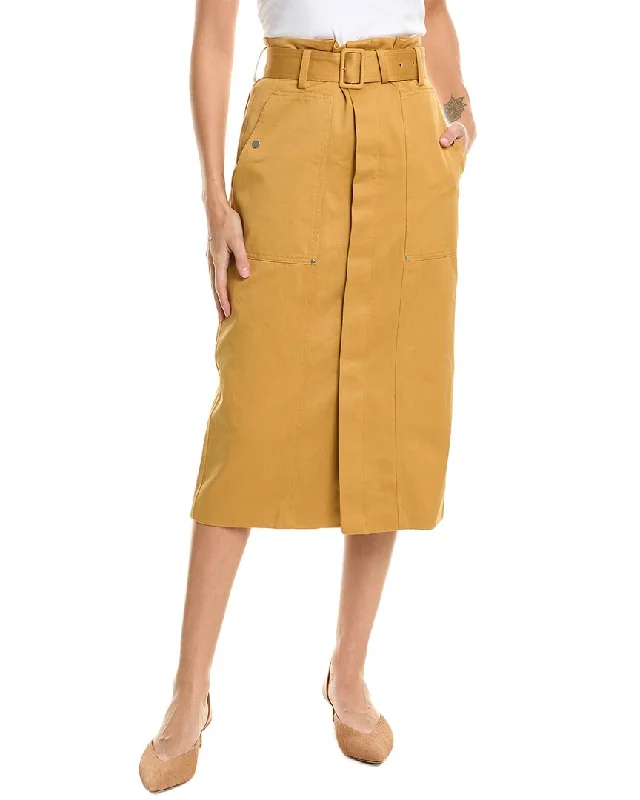 Rustic Countryside Charm Look A.L.C. Maia Midi Skirt