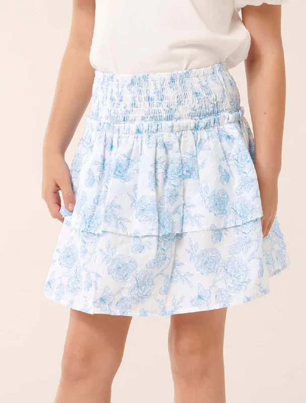 Stylish Looks Billie Shirred Tiered Skirt