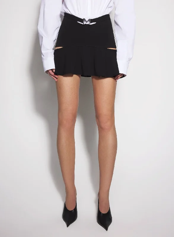 Flash Sales black M cut-out skirt