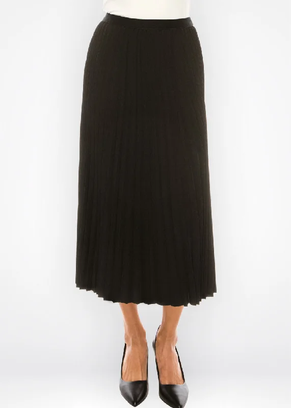 Luxury Fashion Classic Pleated Black Skirt