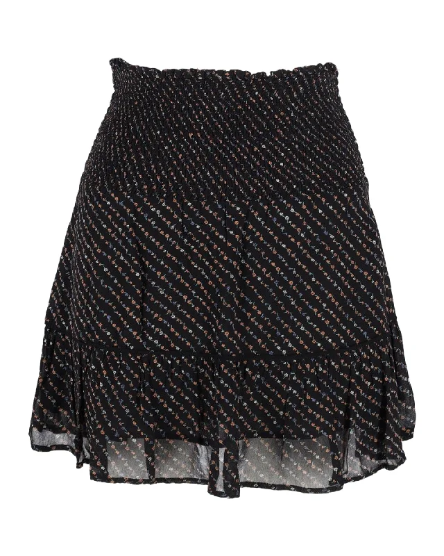 Grab Romantic Date - Night Styles Now Ganni Mini Skirt in Black Viscose