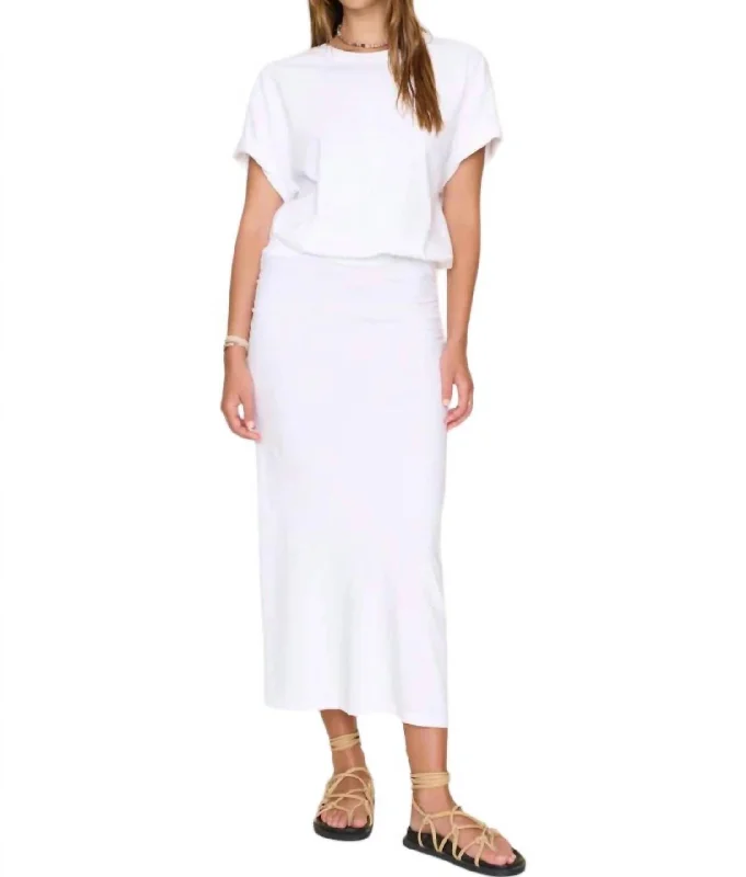 Y2K Nostalgic Fashion Look Lenny Skirt In White