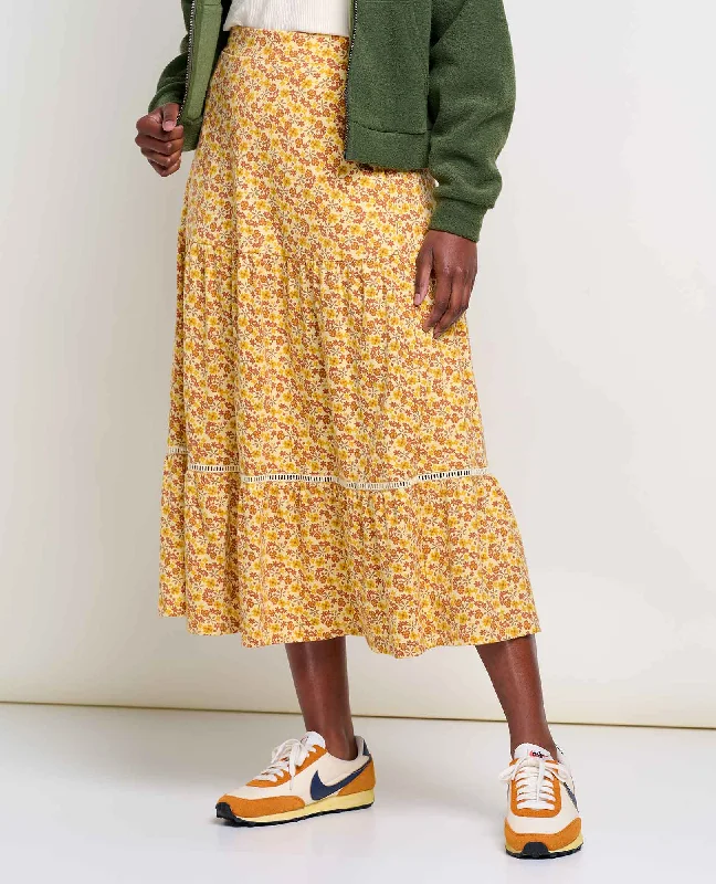 Unbeatable Prices Marigold Tiered Midi Skirt