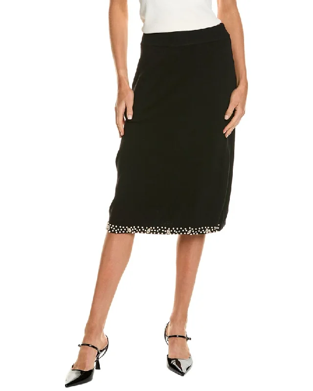 Luxe Layering Nanette Nanette Lepore Embellished Sweater Skirt