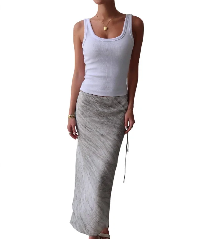 Seasonal Sale Nova Skirt In Grey Wash