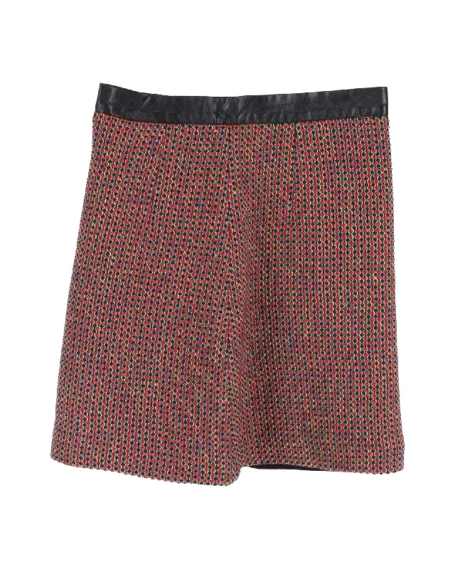 Flash Sale Sandro Mini Skirt in Red Wool