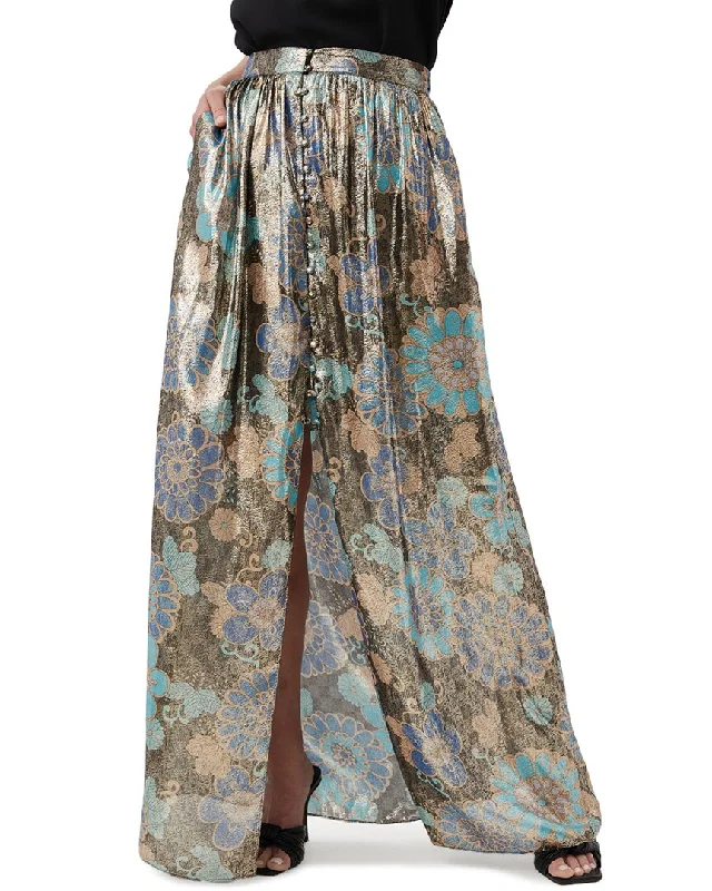 Coastal Beach - Inspired Style Trina Turk Akura Silk-Blend Skirt