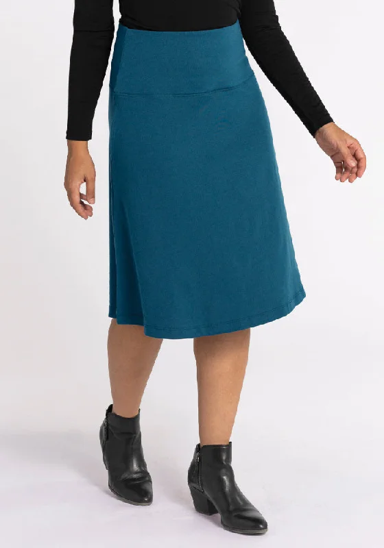 Best Sellers Marilyn Flowy Midi Skirt - Real Teal