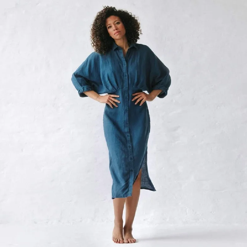 End Of Season Sale Seaside Tones Nea Dress - Teal