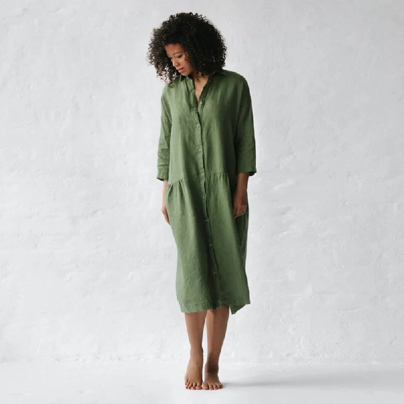 Summer Splash Sale Seaside Tones Oversized Dress - Olive