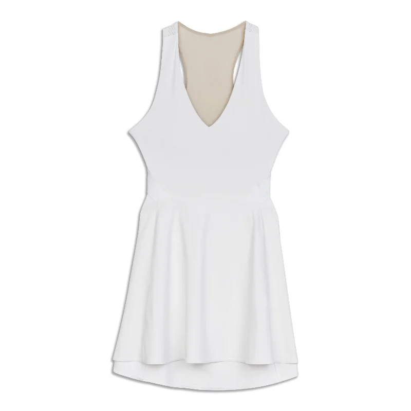 Sophisticated Style V-Neck Racerback Tennis Dress - Resale