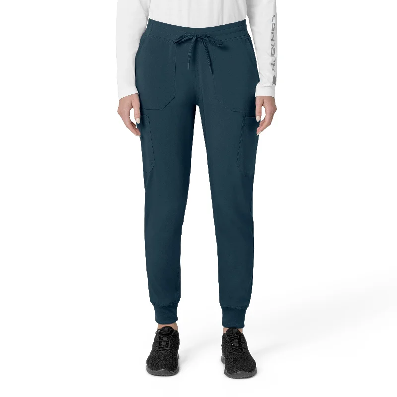 Romantic Detailing Carhartt Force Cross-Flex Women's Cargo Jogger Scrub Pant - Navy