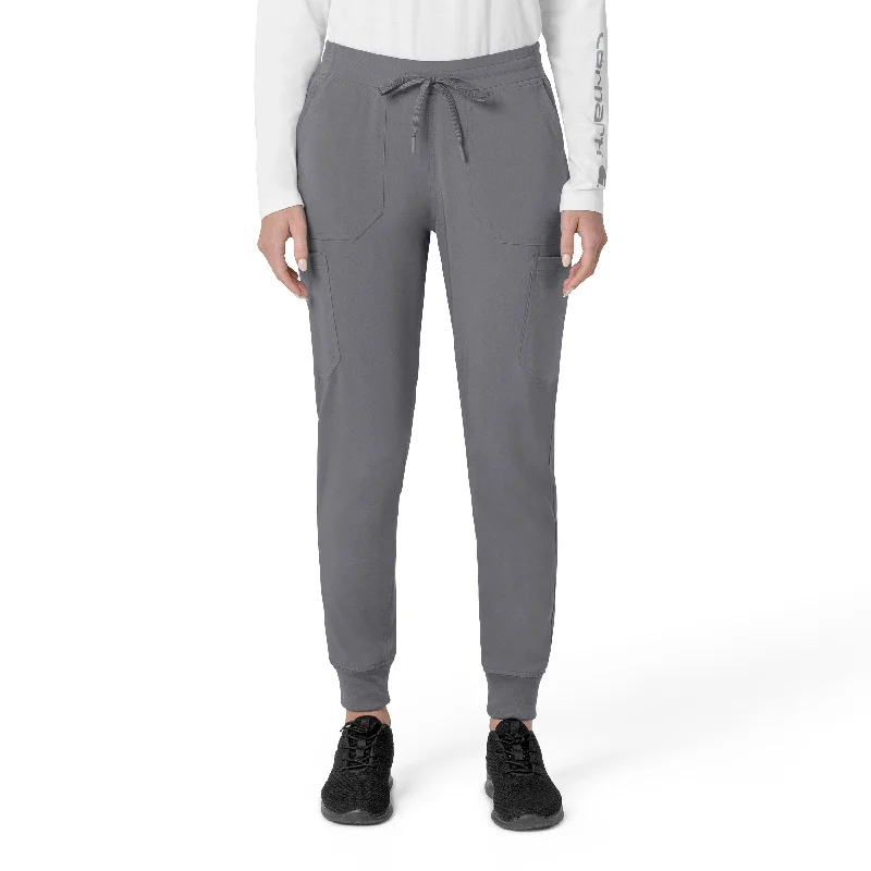 Limited Stock Carhartt Force Cross-Flex Women's Cargo Jogger Scrub Pant - Pewter