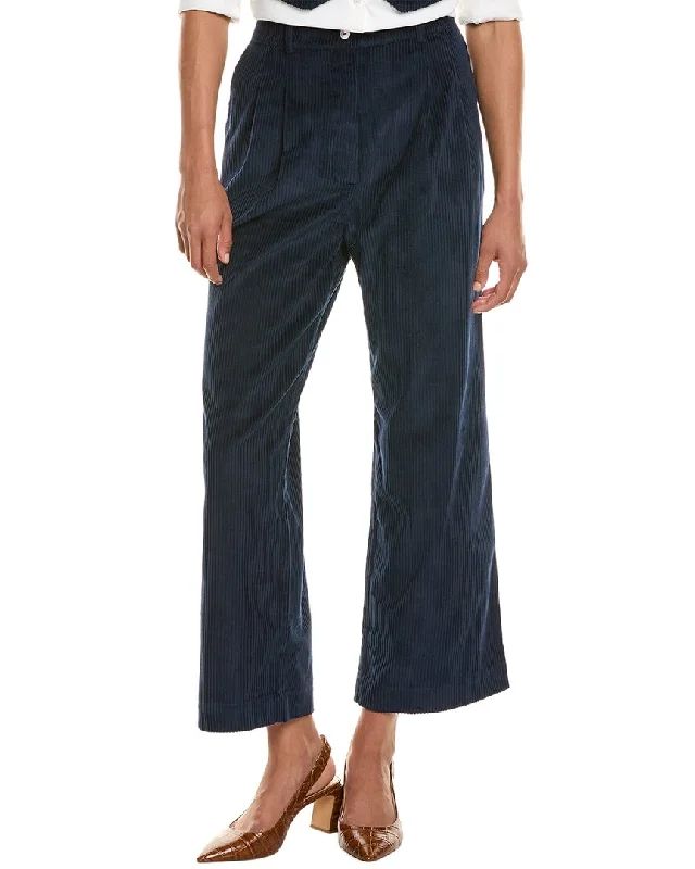 Unbeatable Deals DONNI. Cord Pleated Trouser