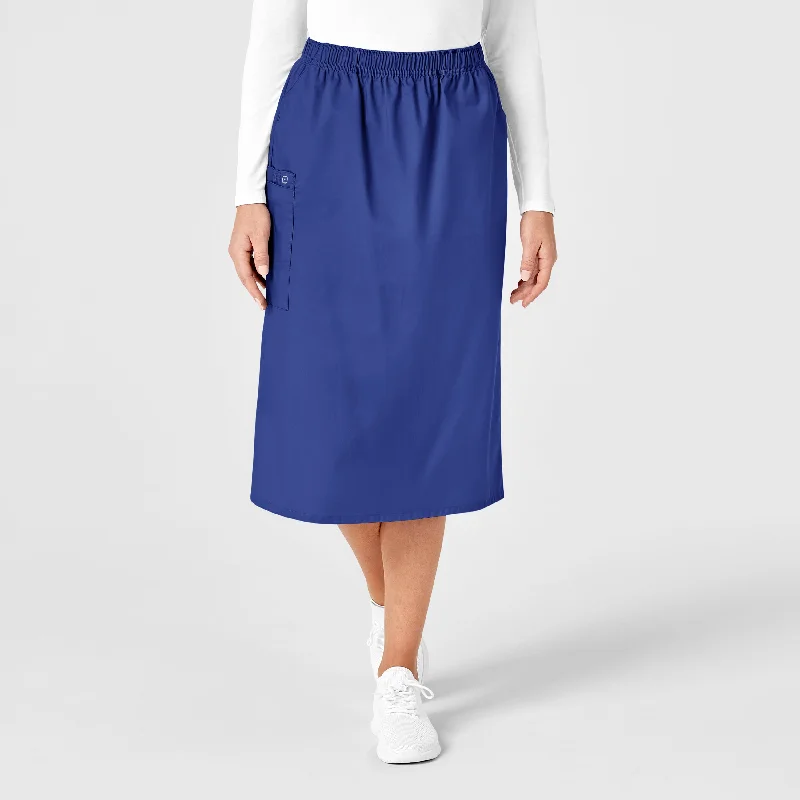 Fashion Sale WonderWORK Women's Pull On Cargo Scrub Skirt - Galaxy Blue