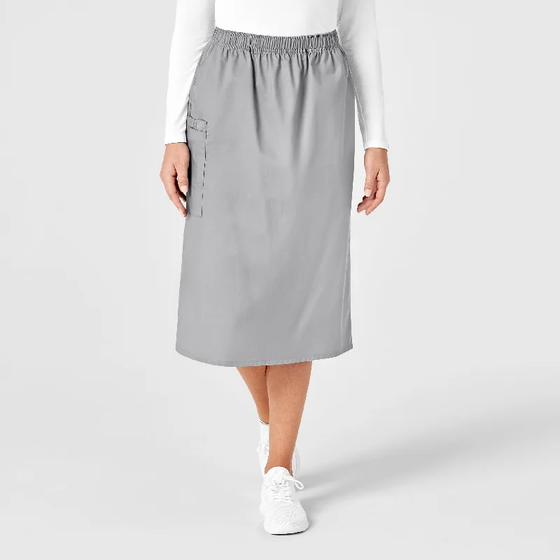 Fast Fashion Favorites WonderWORK Women's Pull On Cargo Scrub Skirt - Grey