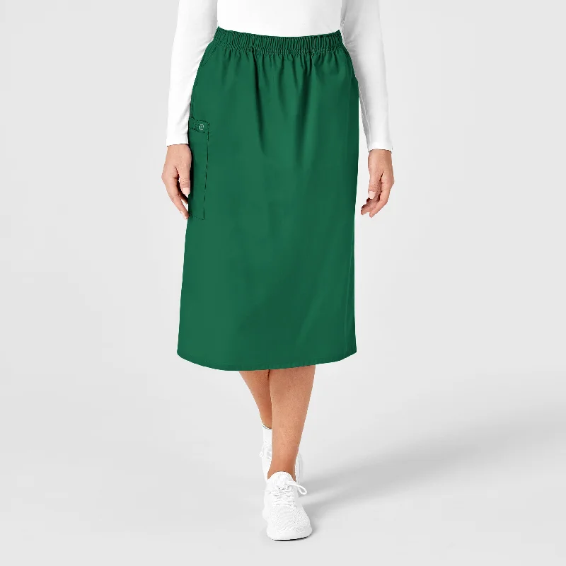 Must Haves WonderWORK Women's Pull On Cargo Scrub Skirt - Hunter