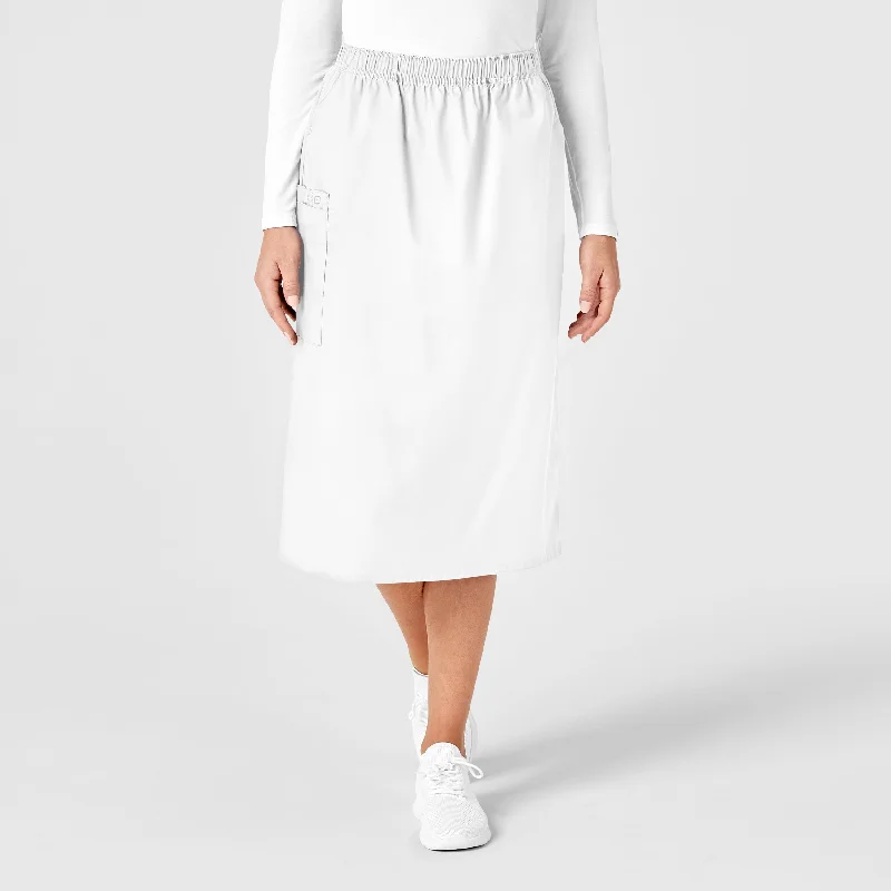 Stupidly Low Prices WonderWORK Women's Pull On Cargo Scrub Skirt - White